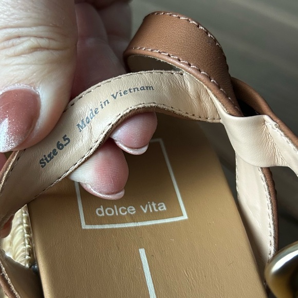 New Anthropologie Dolce Vita Wriley Raffia Platform Sandals - Picture 6 of 6